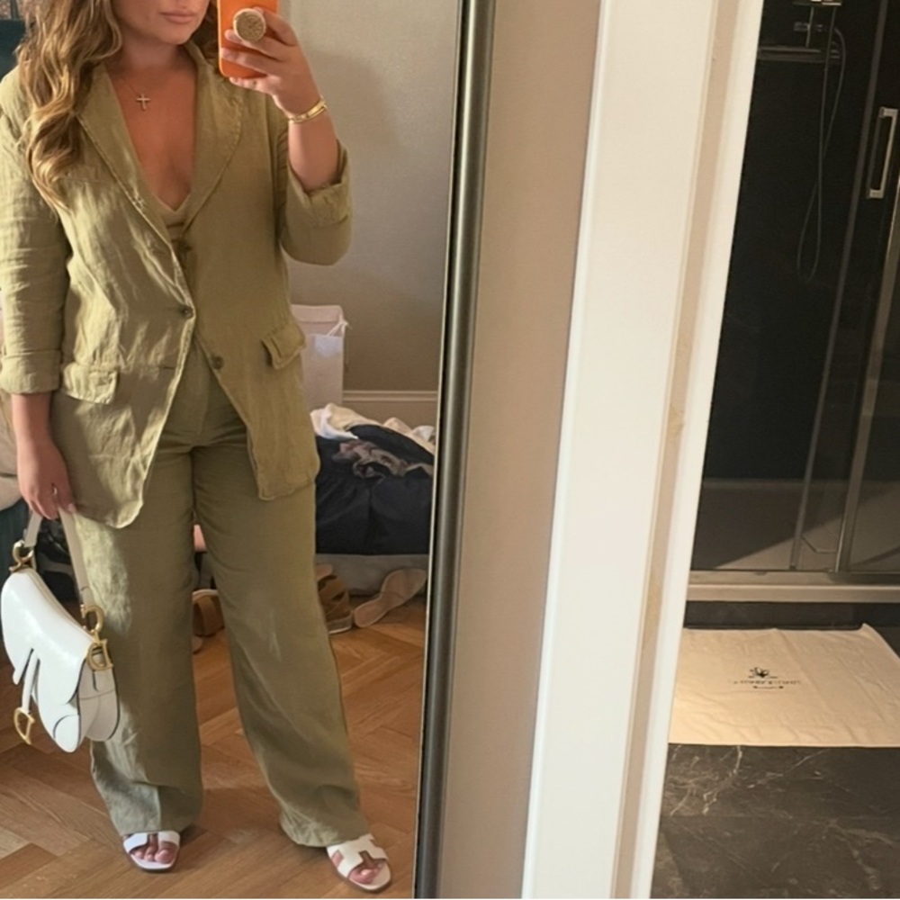 Zara linen pant set